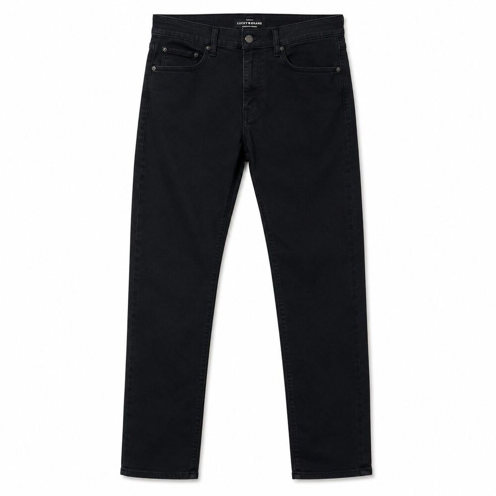 Lucky Brand 121 Slim Straight Black Jeans Mens 38 x 32